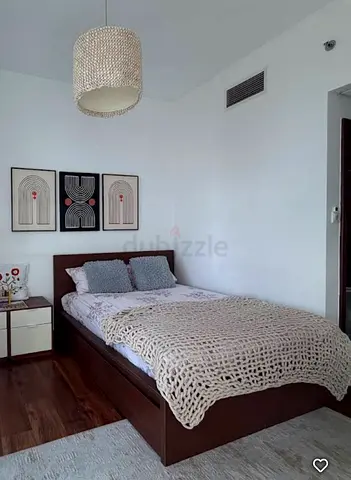 Ikea Malm brown king bed with ikea mattress