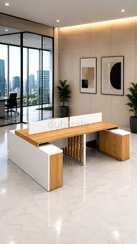 Custom Made 4 Person Workstation Desk
