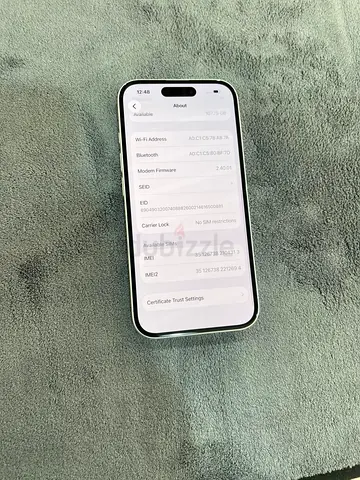 iPhone 16 128gb 98% battery health is under warranty till 9 November 2026
