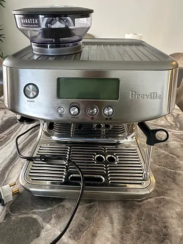 Breville espresso machine with built-in grinder - stainless steel