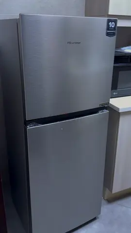 Hisense 2-door Refrigerator - Stainless Steel Finish, original condition - 1 week  no used