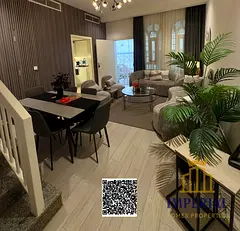Furnished 3-bedroom townhouse in Ajman Uptown for sale (freehold)