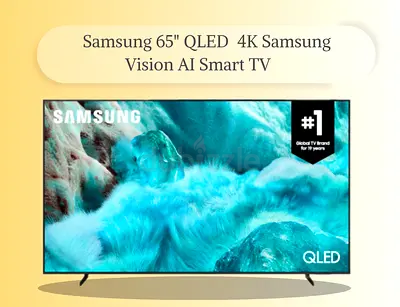 Samsung 65 Inch QLED Smart TV | Q7F 4K UHD Vision AI Smart TV | 65Q7F | 2025 Model