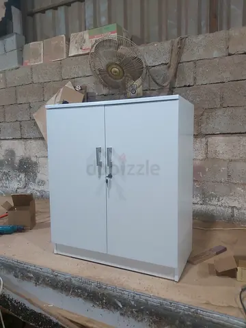 White 2-Door Storage Cabinet