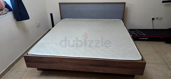 Bed , Matress,8 Door Dressing Table,2 Side Tables