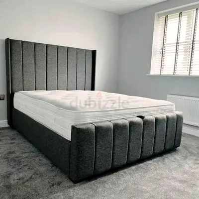 Grey King Size Bed Frame
