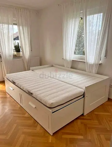 Ikea White Brimines Daybed with Ikea mattress