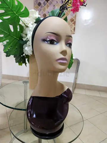 Mannequin Head with Mesh Wig Cap - Display/Styling Model