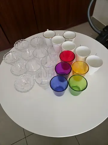 Crockery glass cups sets