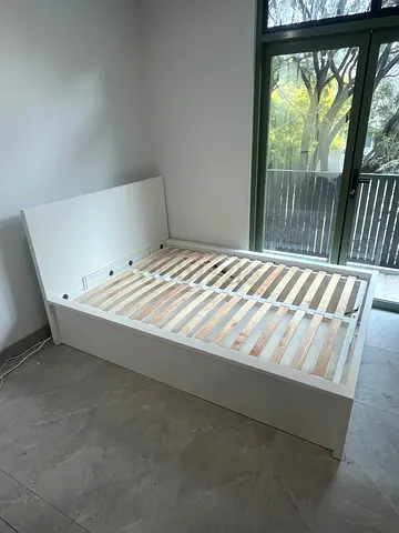 Ikea Malm ottoman hydraulic bed with ikea mattress