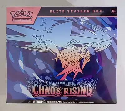 Pokémon TCG Elite Trainer Box - Chaos Rising (Mega Evolution)  3 Pack Blister