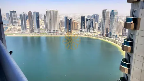 Full Sea View 3BRH Apartment With Master Room and Maid Room Parking Free Sharjah Al Khan Corniche Street