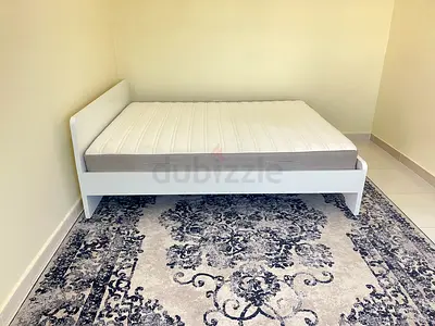 Queen ikea bed  with mattress 160cm x 200cm. Used but still good
