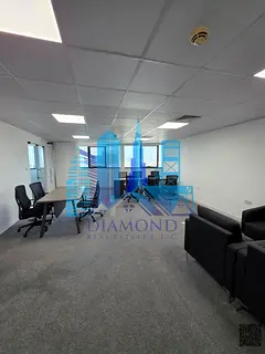 Fully furnished office for rent in Falcon tower. With parking in Ground floor.