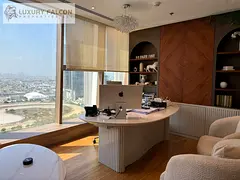 Luxury Furnished Office | High Floor | 5 Parking | Business Bay