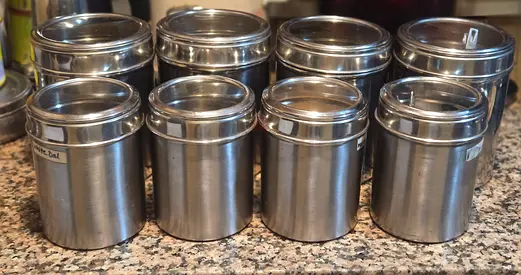 Steel containers Jar for storage