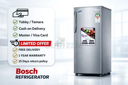 ROCH Single Door Refrigerator 150L RFR-190S-I (Silver)