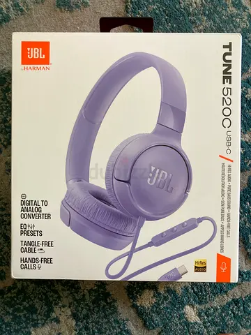 JBL Tune 520C USB-C Wired Headphones in Purple