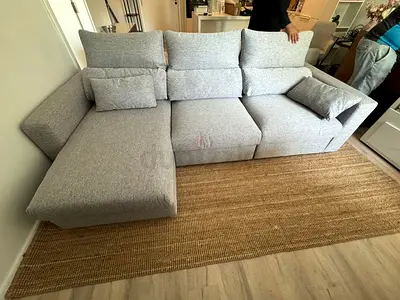 Like A New Condition High Quality ikea eskilstuna L shape sofa under storage
