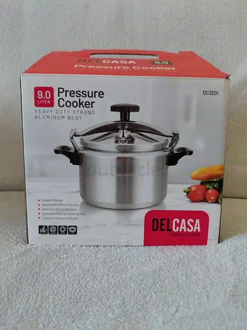 Delcasa 9L Aluminum Pressure Cooker - Heavy Duty