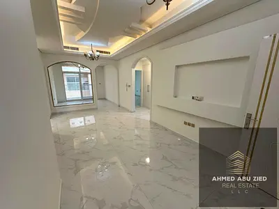 2BR + hall + majlis in Al Mowaihat 3, second tenant, near Schools Street and ADNOC. Includes 2 bathrooms, balcony, built‑in wardrobes, gym and pool. R