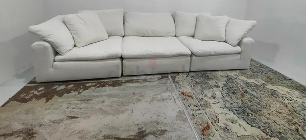 Feather 🪶 filled white  cloud sofa