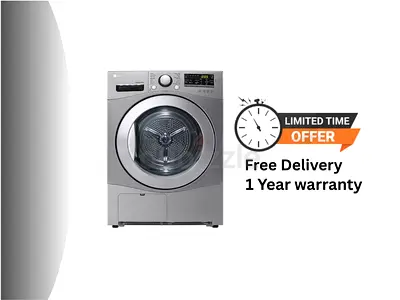 LG Front Load Clothes Dryer 9kg – Sensor Dry Condensing  Smart Diagnosis RC9066C3F (Grey)