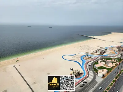 إطلالة بحرية مباشرة / شقة فاخرة للإيجار في برج الكورنيش ريزيدانس