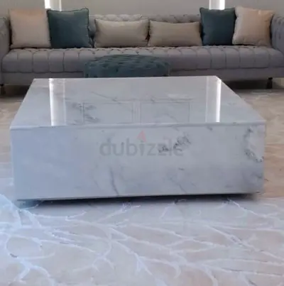 Custom Elegant Marble center Table with marble look