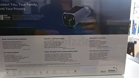Security Camera eufy 4k 2 cameras with solar