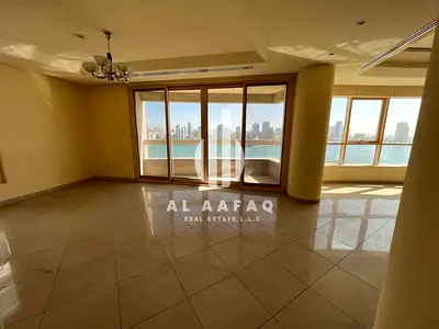 Spacious 4BHK |Corniche View | AC Chiller free| Balcony