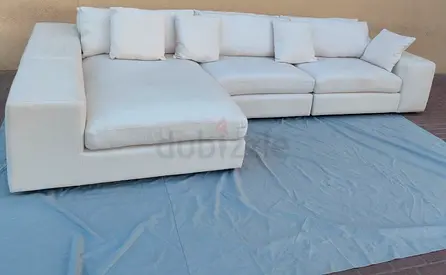 Luxury white color eichholtz brand lshape sofa