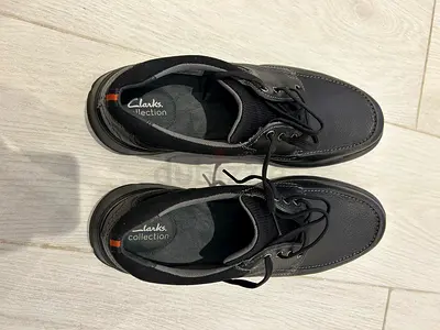 Clarks Cotrell Edge black smooth leather mens oxford shoes - Brand New, Never opened, from USA, Big