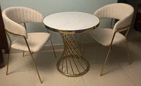 Stylish elegant table with 2 matching chairs