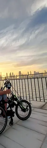 Handcycle Wheelchair Attachment for Sports and Fitness