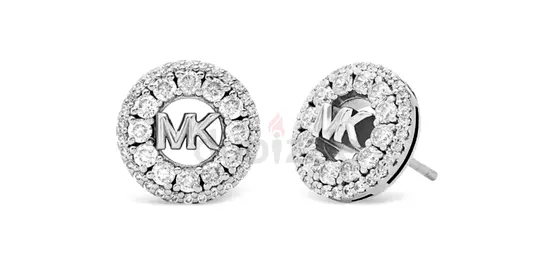 Micheal Kors logo stud earrings