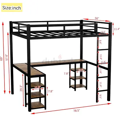 Loft bed . Space saving