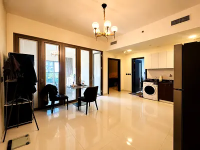 Furnished 1BR Apartment Convertable to 2BR | Lawnz by Danube | Pool & Garden Views