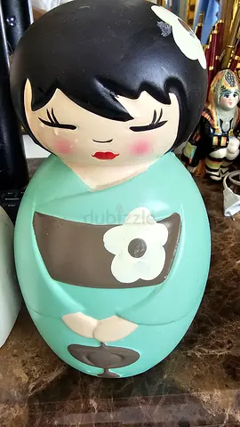 Original Japanese vintage, clay made Kokeshi dolls