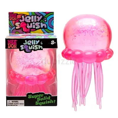 Jelly Squish Pink Jellyfish Super Solid Squish Toy (New)