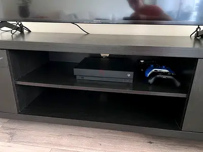 TV Stand table Black Wood