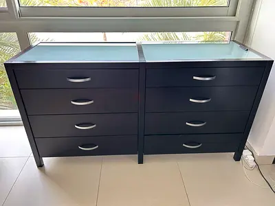 Dresser with mirror