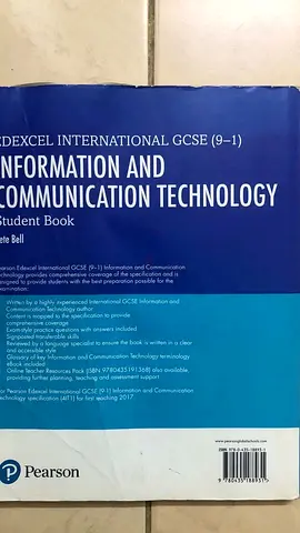 Pearson Edexcel International GCSE (9–1) Information and Communication Technology - Student Book