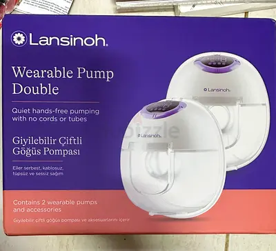 Lansinoh Wearable Double Electric Breast Pump (2 wearable pumps) - Hands-free