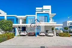 5BR Townhouse Corner | Santorini DAMAC Lagoons | Pool &amp; Garden View