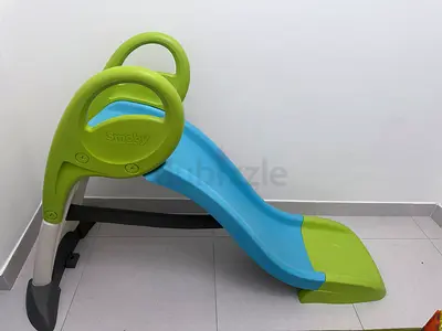 Smoby kids plastic slide – compact indoor/outdoor toddler slide