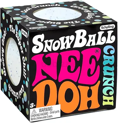 SnowBall NeeDoh Crunch Stress Ball Toy - New in Box