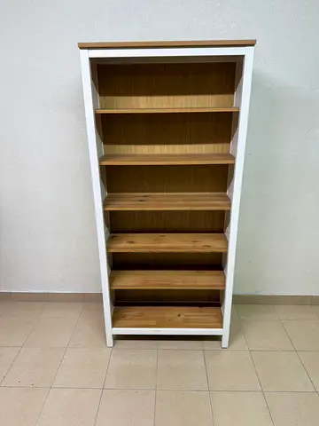 IKEA HEMNES bookcase in white and light brown