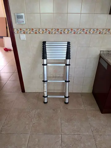 Compact Telescopic Aluminum Ladder - Good Condition