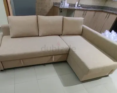 Ikea L Shape Sofa cum bed with big storage in L
